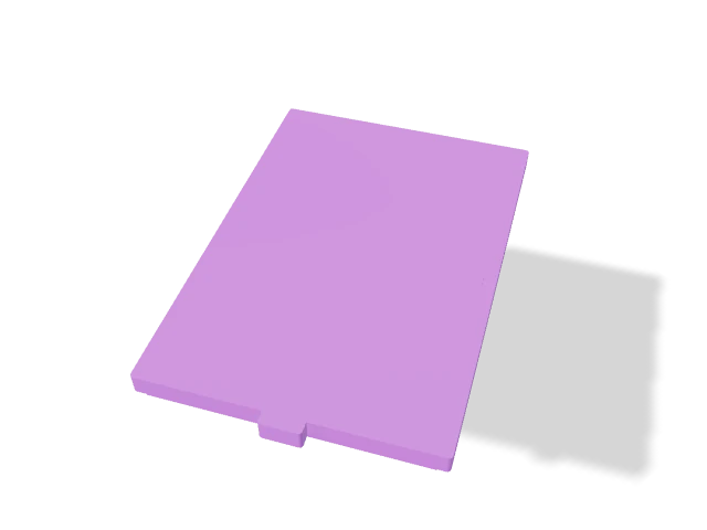 Loaded Tea Holder Lid — Plain — 2-Unit, 3D preview shown in purple