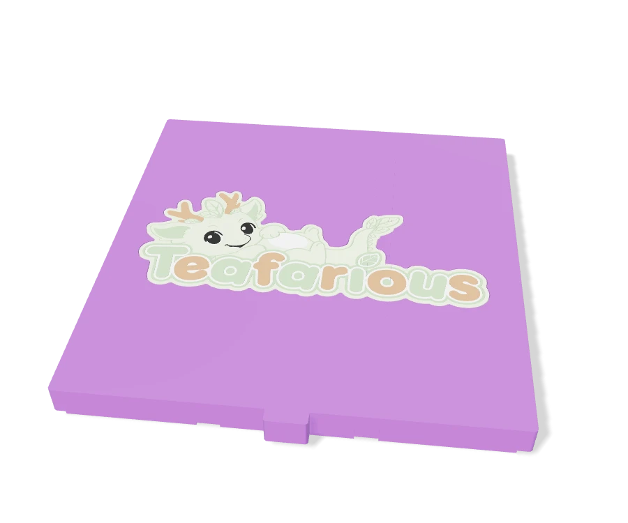 Teafarious 3-Bay Lid — Logo, digital preview