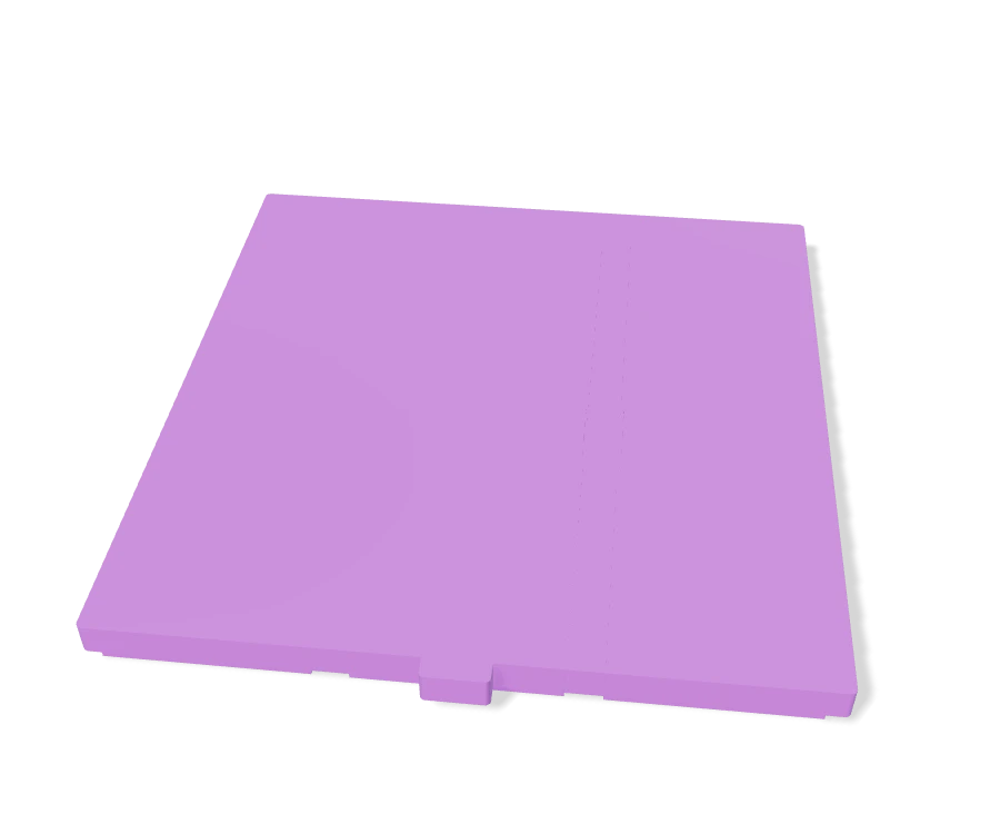 Teafarious 3-Bay Lid — Plain, digital preview